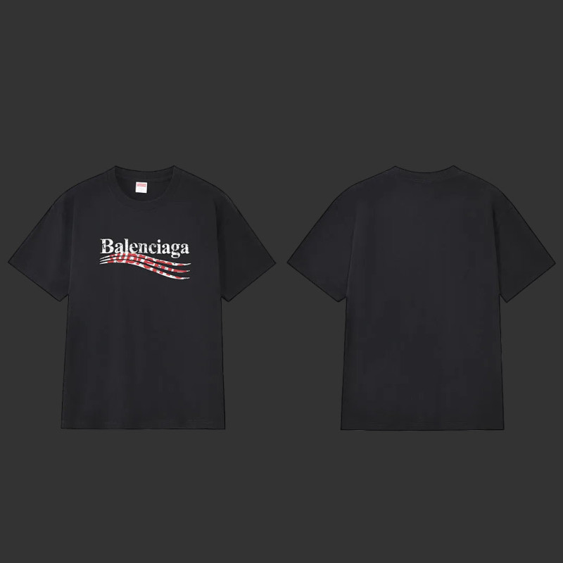 Supreme X BALENCIAGA Political Campaign Tee Black