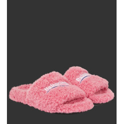 Balenciaga Fur Slides Pink