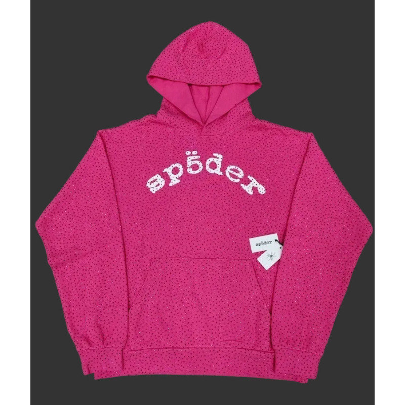 Sp5der Rose Pink VVS Hoodie