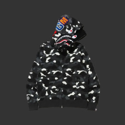 City Camo Shark Full Zip Hoodie (Glow in the Dark)