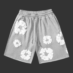 Denim Tears Cotton Wreath Sweat Shorts Grey