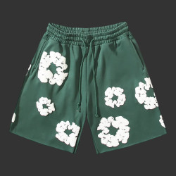 Denim Tears Cotton Wreath Sweat Shorts Green