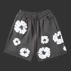 Denim Tears Cotton Wreath Sweat Shorts Slate Grey