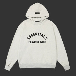Fear of God Essentials Pullover Hoodie 'Light Heather Oatmeal'