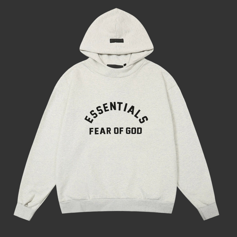 Fear of God Essentials Pullover Hoodie 'Light Heather Oatmeal'