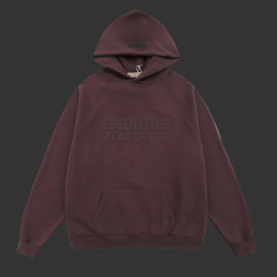 Fear of God Essentials Pullover Hoodie 'Plum'