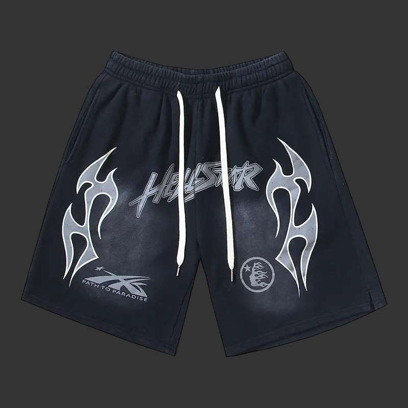 Hellstar 'Path to Paradise' Fleece Shorts